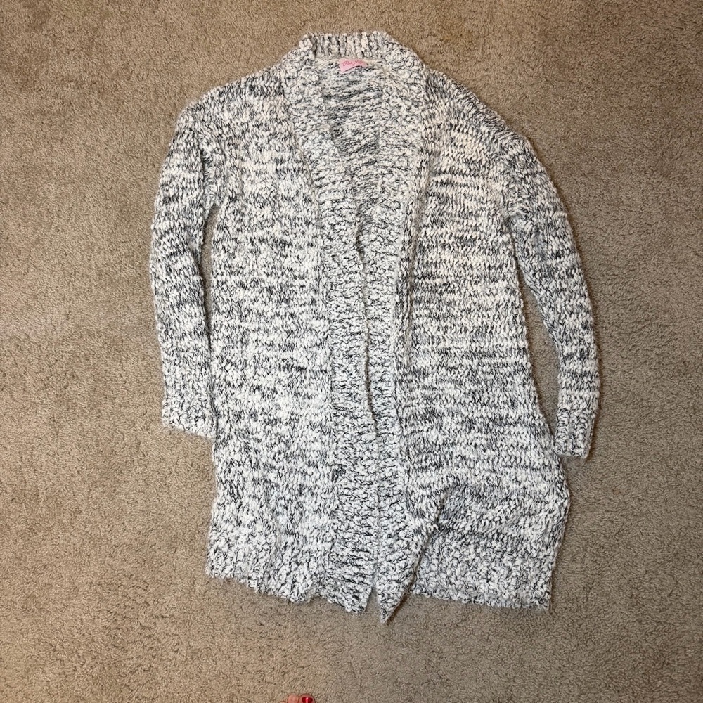 Pink Lily Cozy Open Front Cardigan